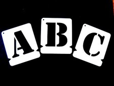 Stencils Set Letters & Numbers A-Z & 0-9 Stencil Font Army Military Style Font