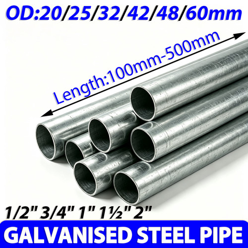 Galvanised steel pipe tube - galvanised,