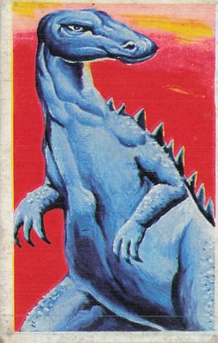 Vintage japanese blue dinosaur - japanese,