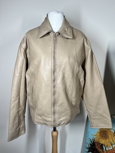 Vintage beige faux leather - beige,