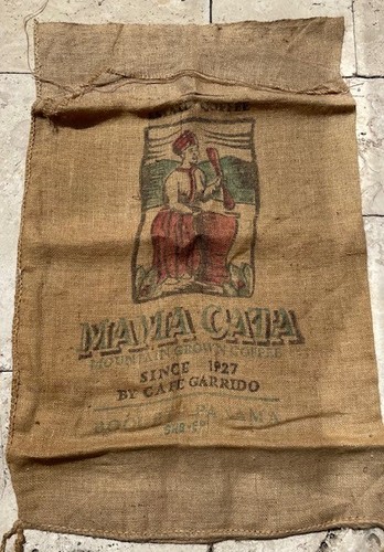 Used empty coffee - used, hessian