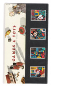 1989 ROYAL MAIL PRESENTATION PACK GAMES & TOYS MINT DECIMAL STAMPS PACK NO 199