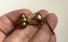 Vintage Mouse Rat Pin Brooch