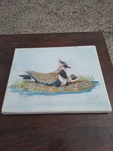 Vintage style lapwing bird - vintage,