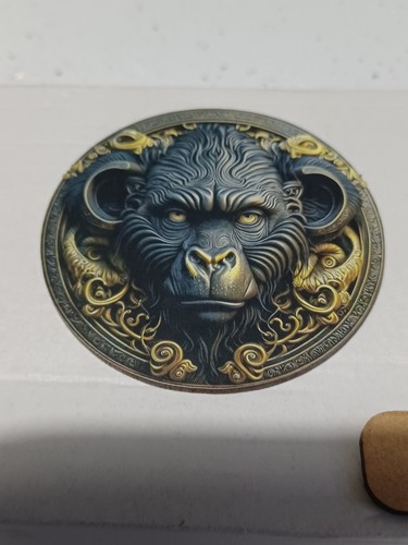 Childs round gorrilla - round, jigsaw