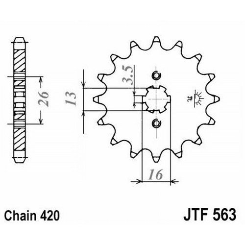 563 z11 sprocket - sprocket, yamaha