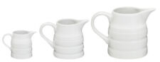 Churn Jug White Porcelain Milk Gravy Custard Cream ¼ ½ & 1 Pint