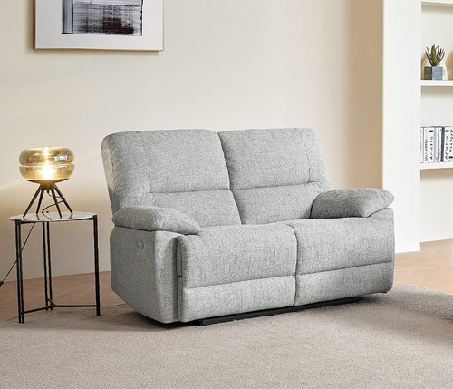 Grey fabric electric reclining - grey,