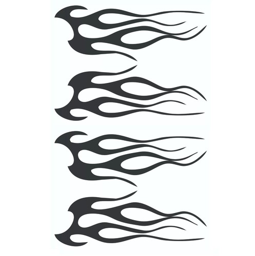 Hot rod flame tribal decal - hot,