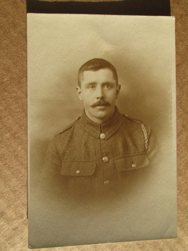Postcard man military - postcard,