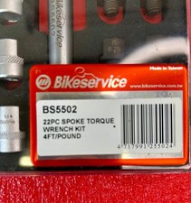 Bikeservice Tools 22pcs Spoke (Fixed Torque) wrench Set w steel and alumnium end