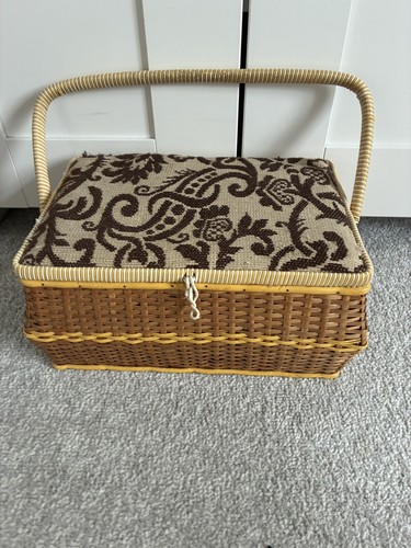 Vintage wicker sewing - sewing, basket