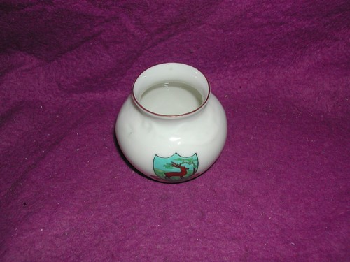 Grafton crested china vase - grafton,