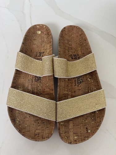 Birkenstock birkis gold cork - birkenstock,