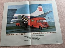 Original 1960’s GPO Poster - Keeping In Touch - The Post Office At The Airport