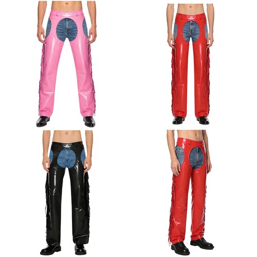 Mens patent leather hollow - mens,