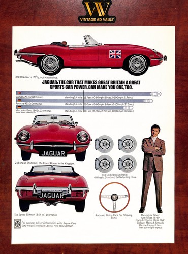 Jaguar xke roadster vintage - jaguar,