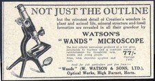 1929 vintage advert watson - advert:, watson's