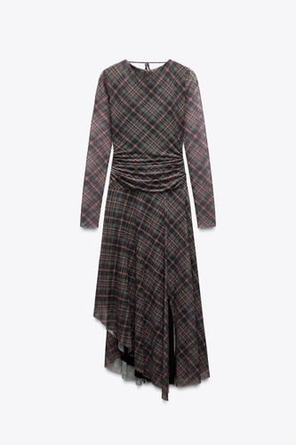 Zara checked tulle - zara, grey