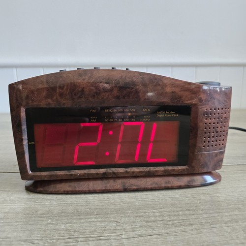 Vintage digital alarm clock - vintage,