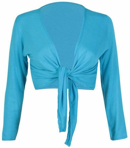 Womens plain tie knot shrug - plain,