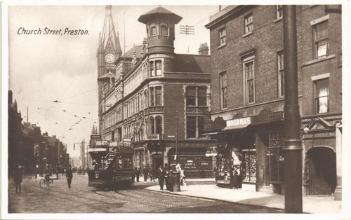 Preston church street tram - preston., tram.