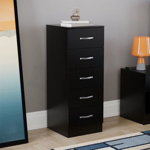 Black chest drawers modern - of,
