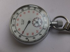 Vintage Smiths 1/10th Sec Stop Watch Swiss Made Mens Pocket Watch.