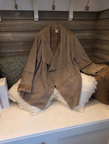 Women brown faux suede - faux,