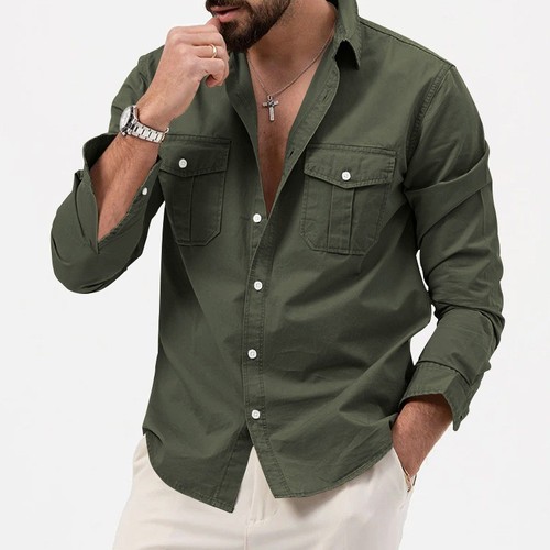 Mens soft cargo shirt casual - cargo,