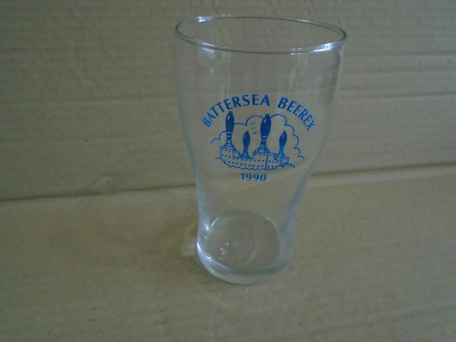 Half pint beer glass - half,