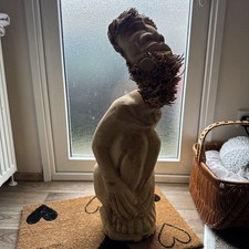 The Green Man, Spirit Of The Woods, Hand Carved Wooden Protection Sculpture