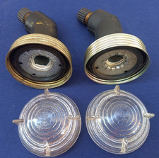 PAIR OF LANDROVER SERIES 1 2 2A 3 & LIGHTWEIGHT MILITARY LUCAS GLASS SIDE LIGHTS