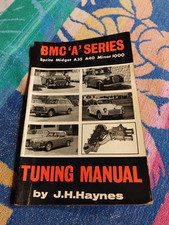 BMC A Series Haynes Tuning Manual Mini A30 Minor MG Midget Austin Healey Sprite