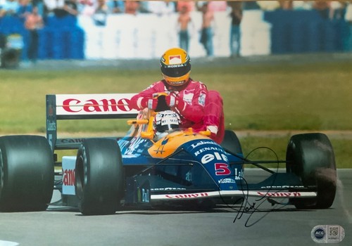Nigel mansell signed image - mansell,