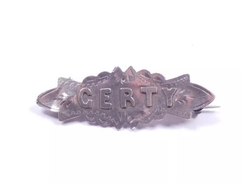 Antique gerty brooch sterling - antique,