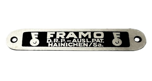 Nameplate framo p - nameplate,,