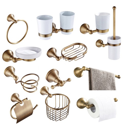 Antique brass wall - brass, mount
