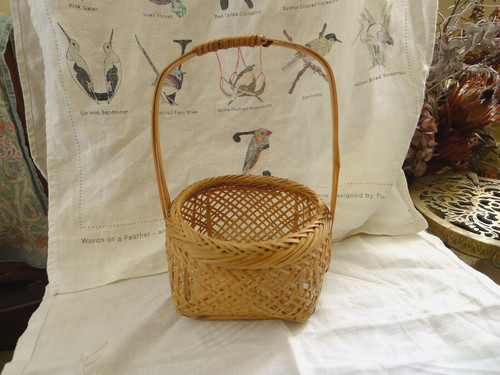 Woven basket tempura dish - woven,