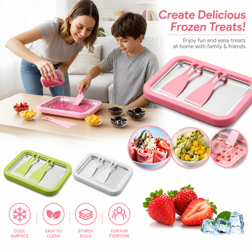 Rolled ice cream maker - cream, kit