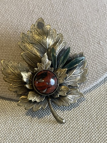 Vintage cut copper - cut, brooch