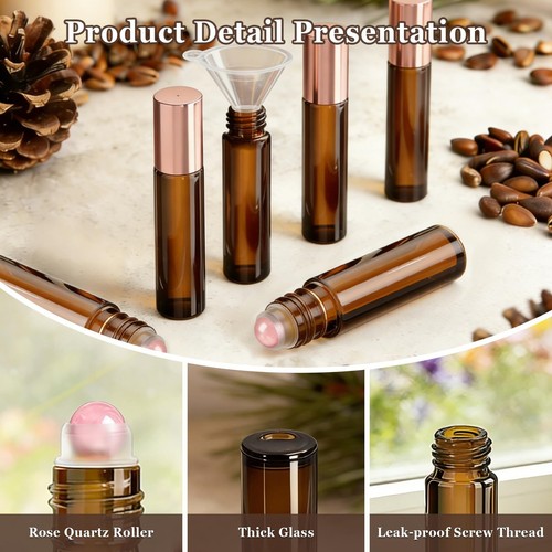 8pcs essential oil glass - essential,
