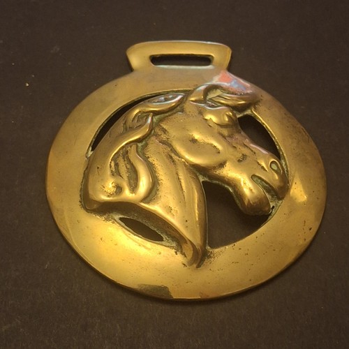 Large horse brass horses - large,