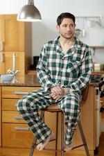 Green Check Pyjama Men's Set