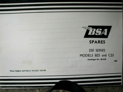 Bsa b25 c25 starfire barracuda - bsa, b25,c25