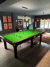 9ft 6inches x 5 ft reconditioned mahogany snooker table