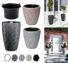 Round tall plant pot - round,