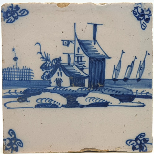 Antique dutch delft blue - dutch,