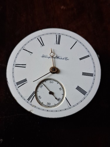 Antique pocket watch hampden - pocket,