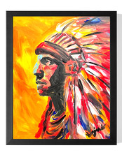 Guajardo art sunset - sunset, native